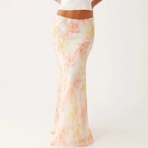 Peppermayo - Elegant Floral Maxi Skirt